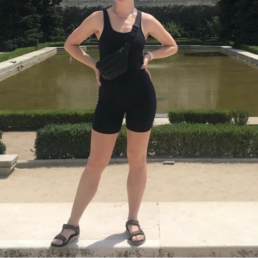 Girlfriend Collective Bike onesie bodysuit